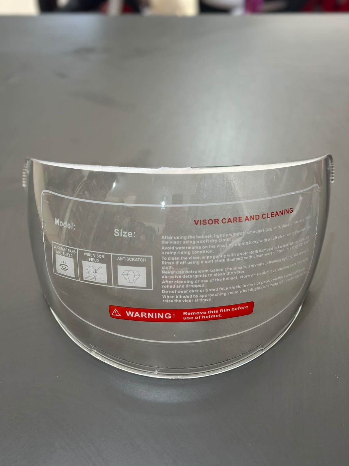 Çenesiz Yazlık Kask Camı Swan 54309 B4