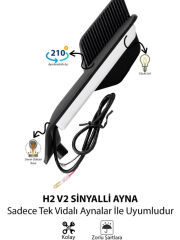 H2 Ayna Sinyalli Model Canlı Işık - Kaliteli Malzeme