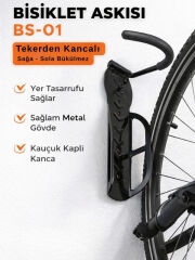 Duvardan Bisiklet Askısı - Tekerden Kanca
