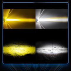 Motosiklet Sis Farı 1 ADET Delici Yüksek Parlak Beyaz Sarı Çift Renk Spot Led Far