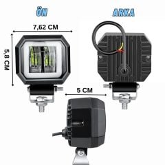 Motosiklet Atv Sis Farı Angelli 1 ADET ANGEL RENK SEÇENEKLİ