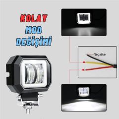 Motosiklet Atv Sis Farı Angelli 1 ADET ANGEL RENK SEÇENEKLİ