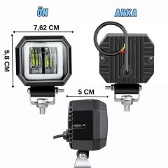 Motosiklet Atv Sis Farı Angelli 1 ADET ANGEL RENK SEÇENEKLİ