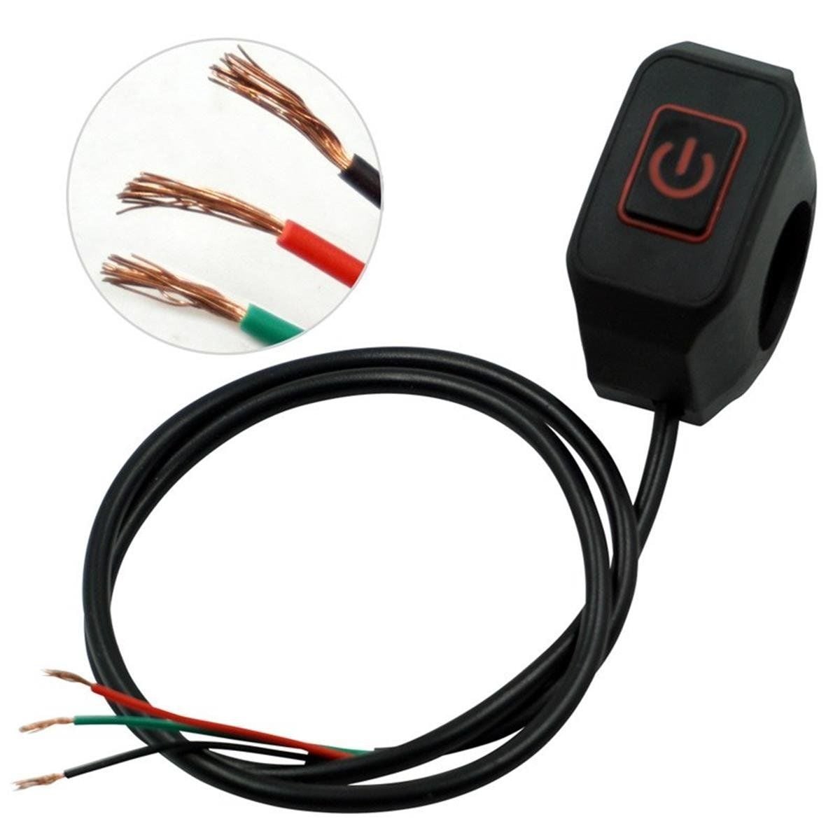 Motosiklet Led Far Aç Kapa Metal Anahtar Tekli Buton Swich 2 modlu