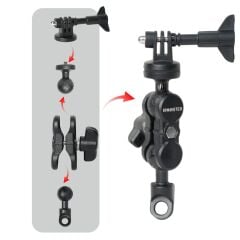 Knmaster MC110 – 360° Ayarlanabilir Motosiklet Ayna Dibi Aksiyon Kamera Aparatı