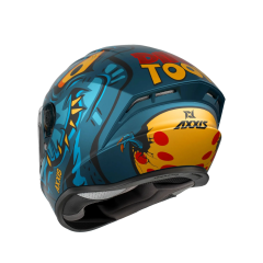 Axxis Draken Dınotton C7 Mat Blue + 1  Siyah Vizör Hediye