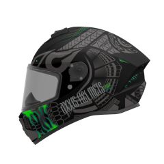 Axxis Draken Maori Devil B6 Matt Green + 1  Siyah Vizör Hediye