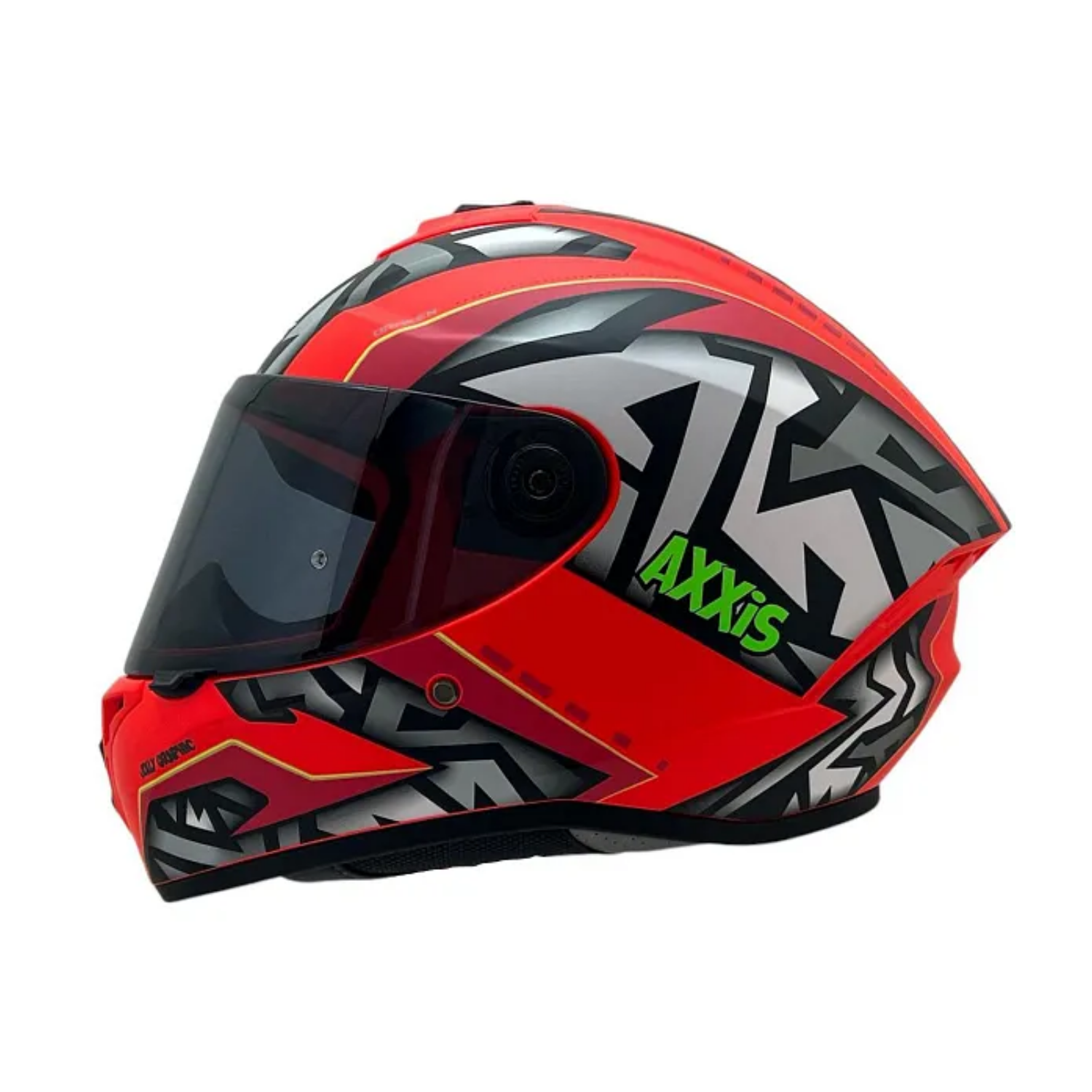 Axxis Draken Jolly  C5 Mat Red + 1  Siyah Vizör Hediye