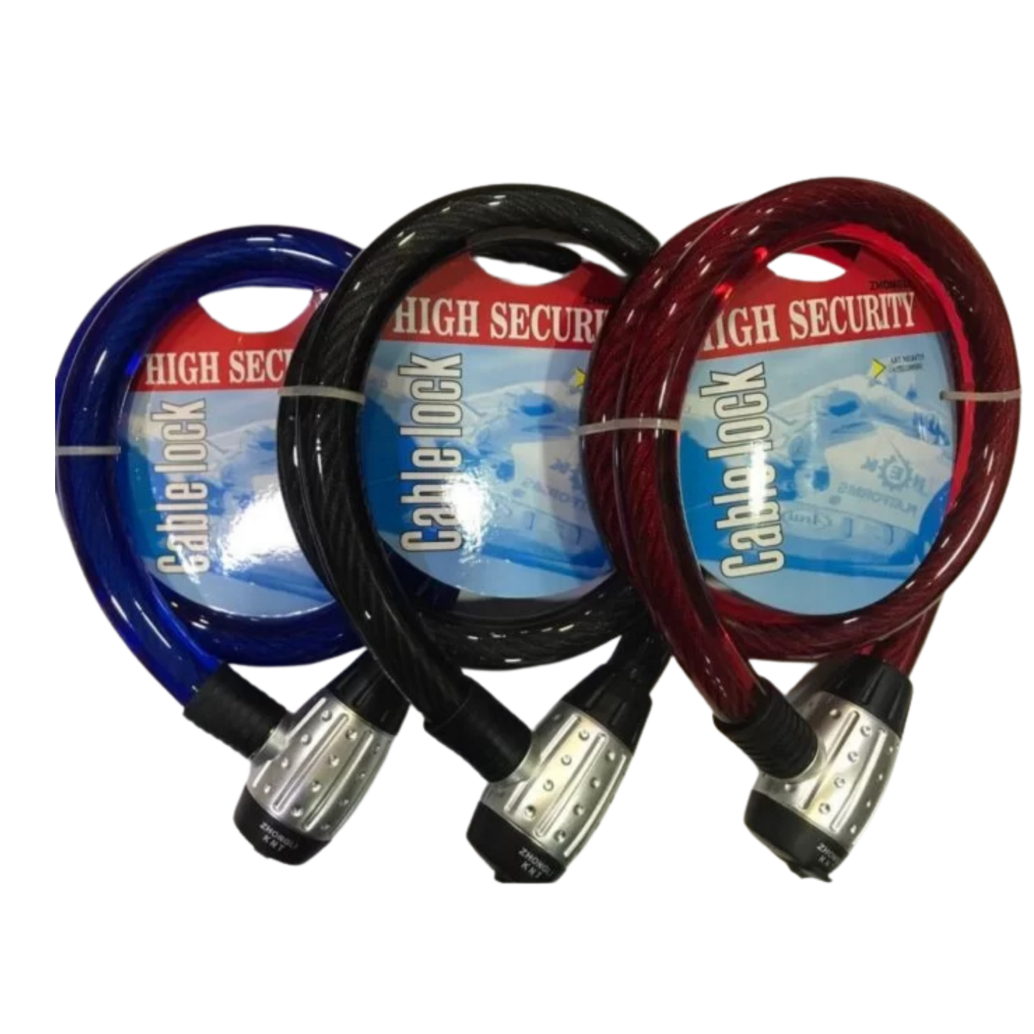 Çelik Halat Kilit 1,5 Metre 25mm Kalın - Işıklı Kilit