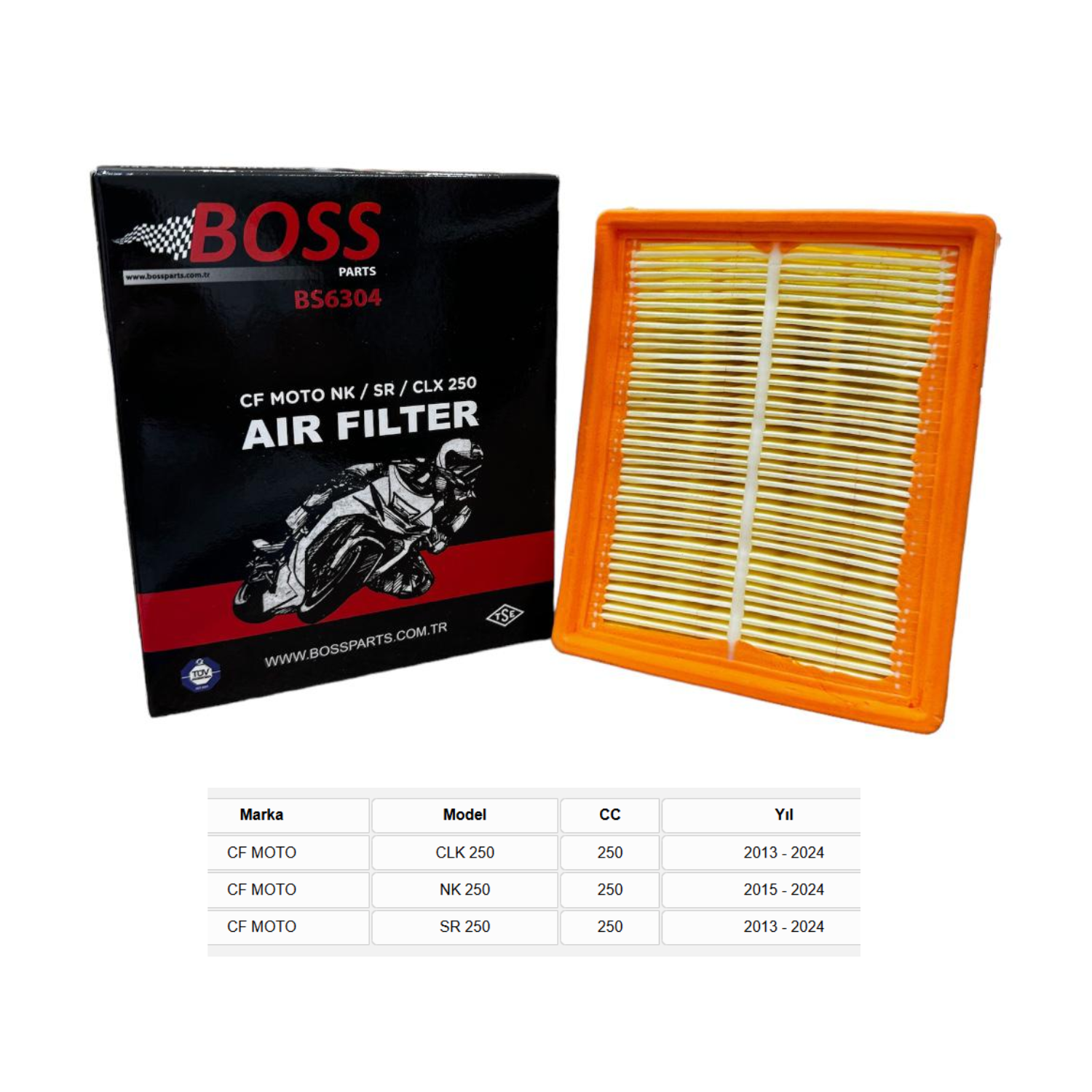 CF Moto NK 250 - CF Moto SR 250 BS6304 Hava Filtresi