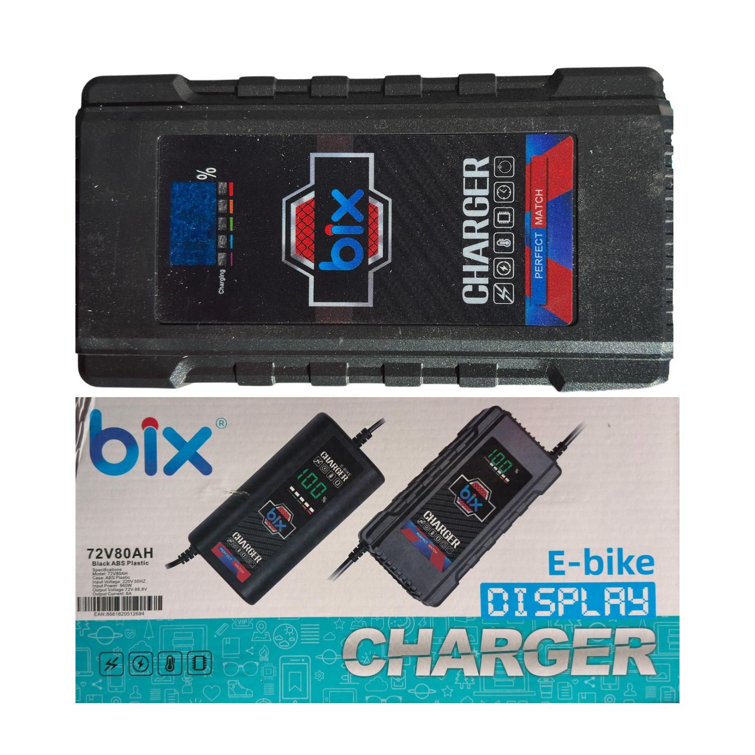 e-Bike Şarj Cihazı 72v80ah Bix