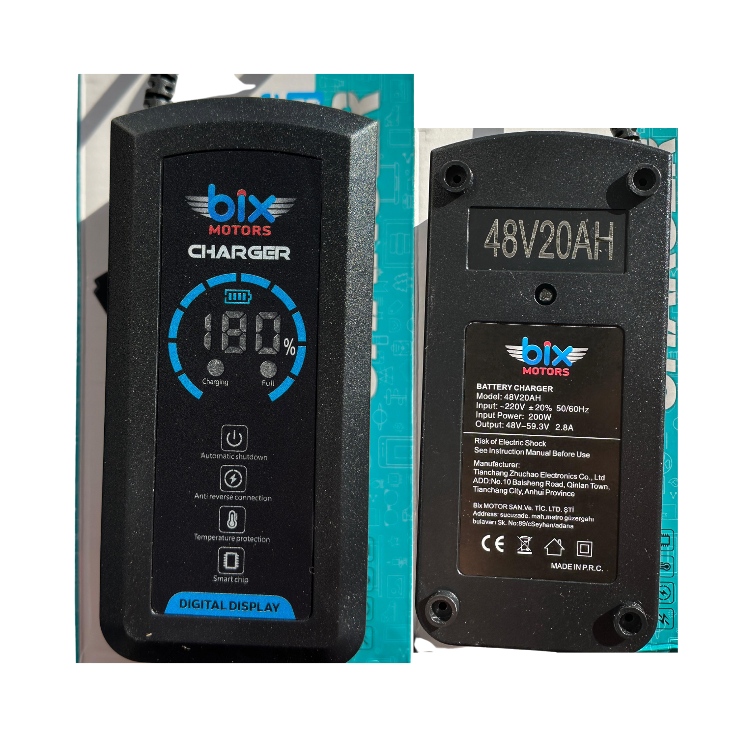 e-Bike Şarj Cihazı 48v20ah Bix