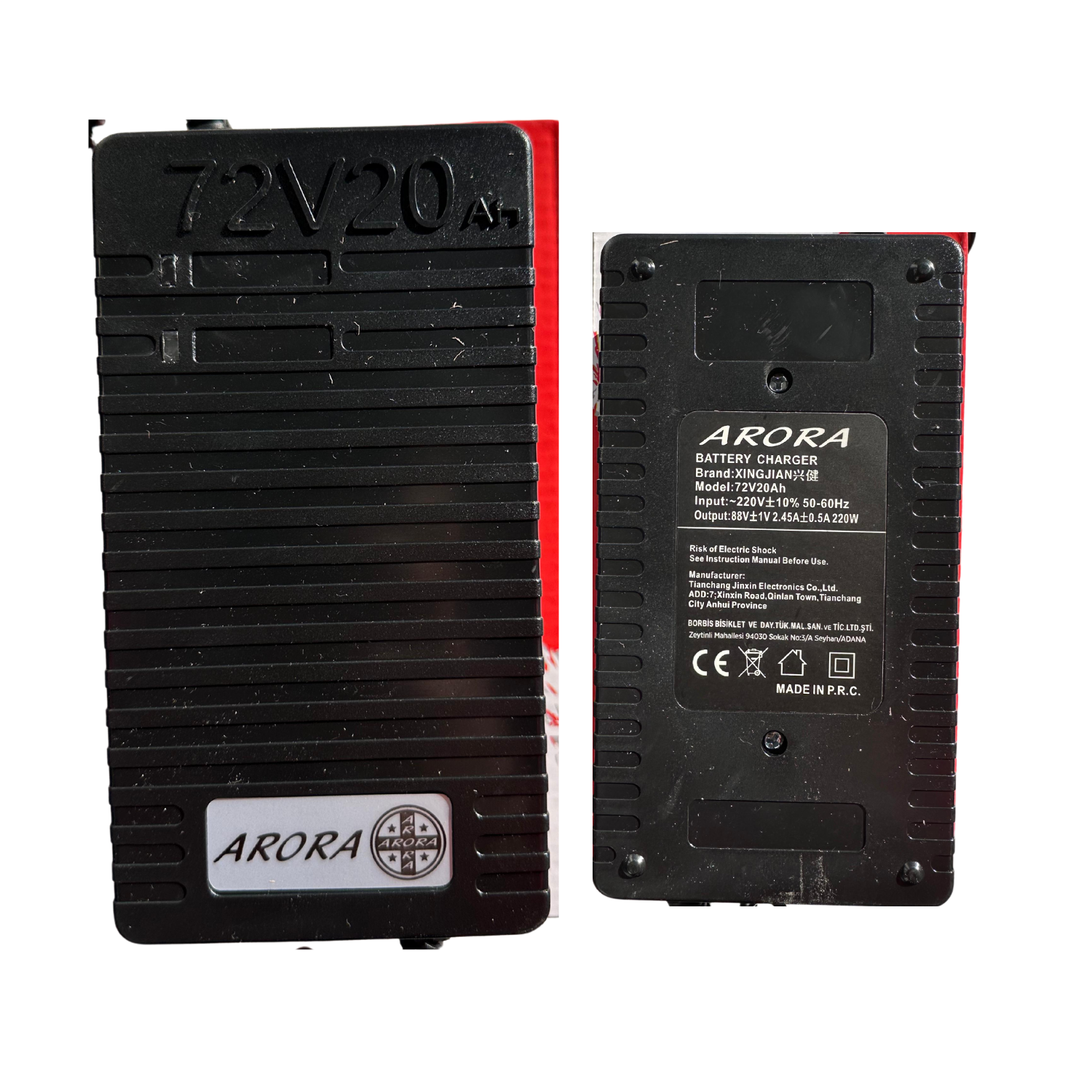 e-Bike Şarj Cihazı 72v20ah Arora