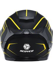 Scoyco Full Face Kask - Güneş Vizörlü