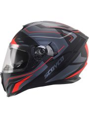 Scoyco Full Face Kask - Güneş Vizörlü
