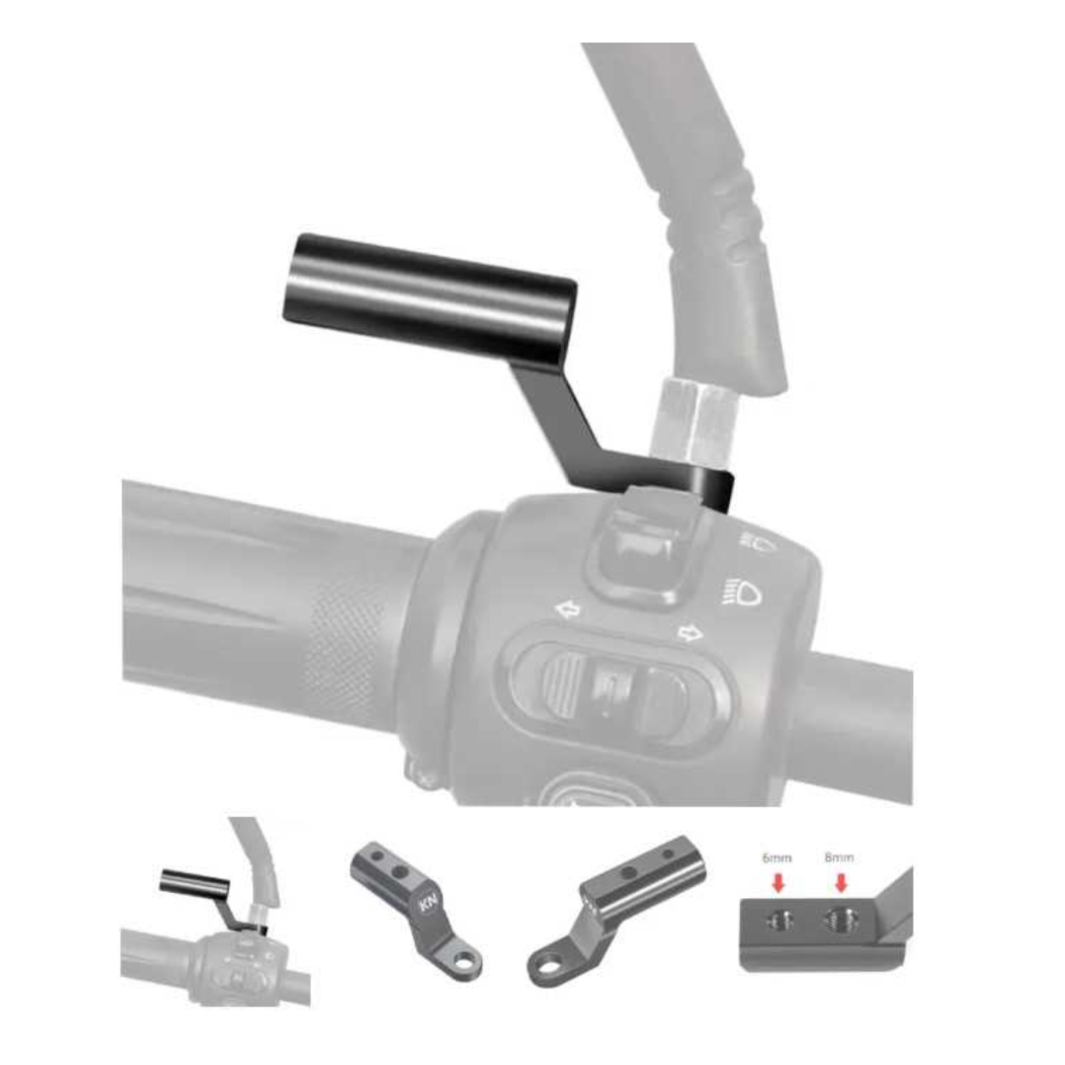 Ayna Bağlantılı Fonksiyonel Telefon Tutucu Takma Aparatı