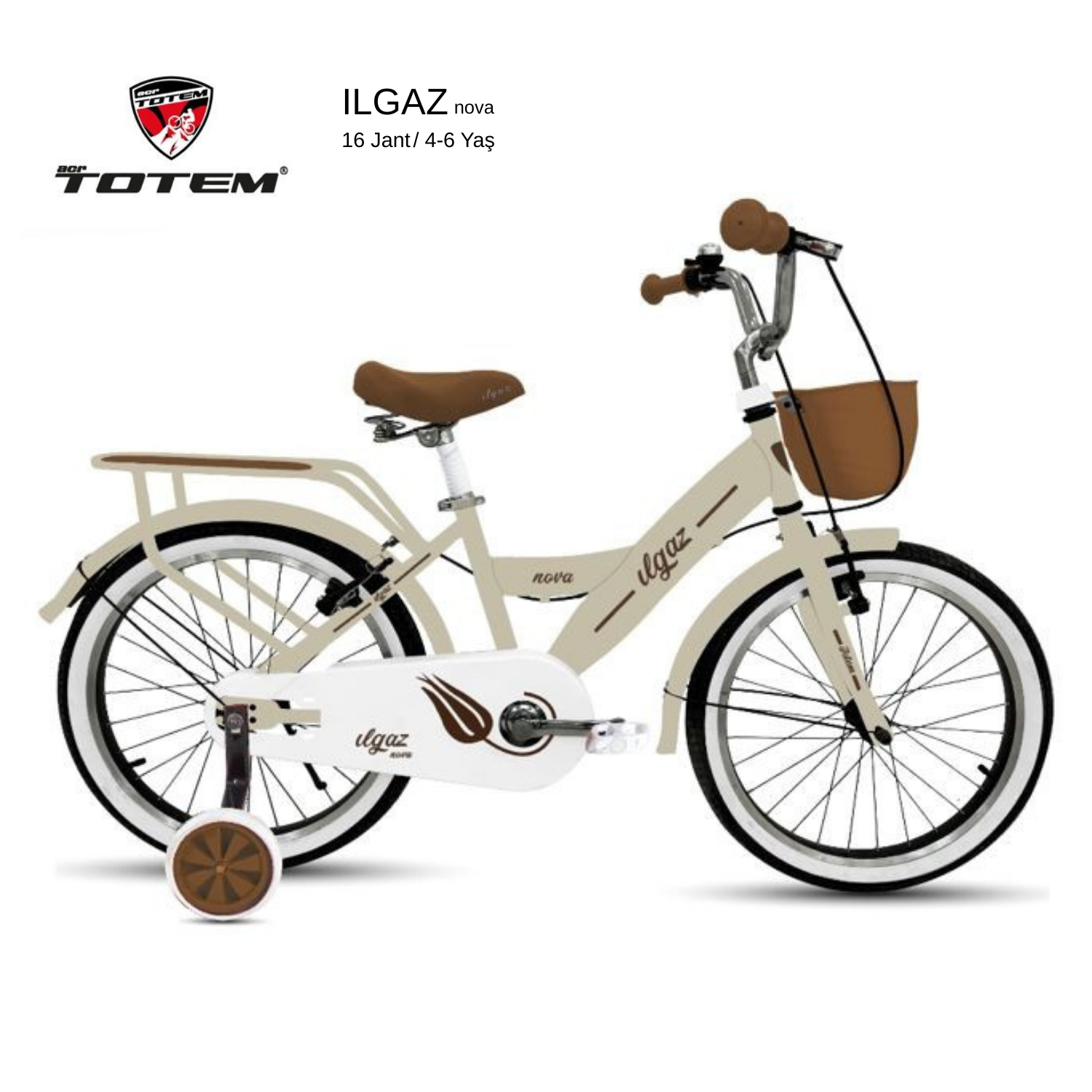 Totem Bisiklet 16 Jant  Ilgaz - BMX Çocuk Bisikleti  -V Fren - Çelik Kadro