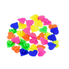 Bisiklet Jant Süsleri (Küçük Kalp) Karışık Renkler 16 Adet