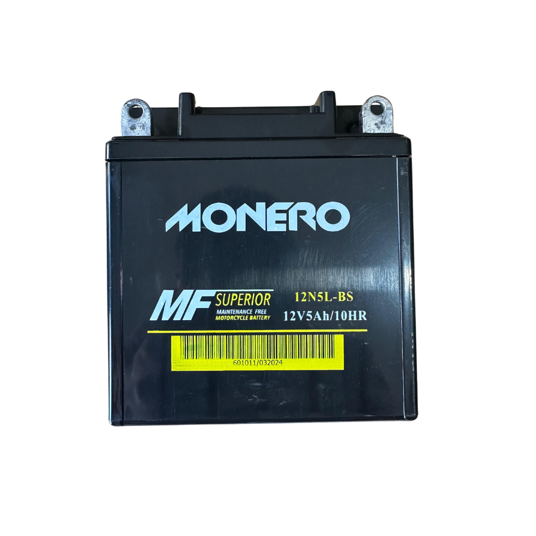 Motosiklet Aküsü  12N5L - BS - [CUB - YBR] [119*60*129] MONERO Akü