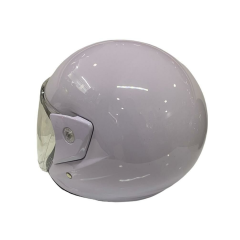 Motosiklet Yarım Kask Gri ve Beyaz