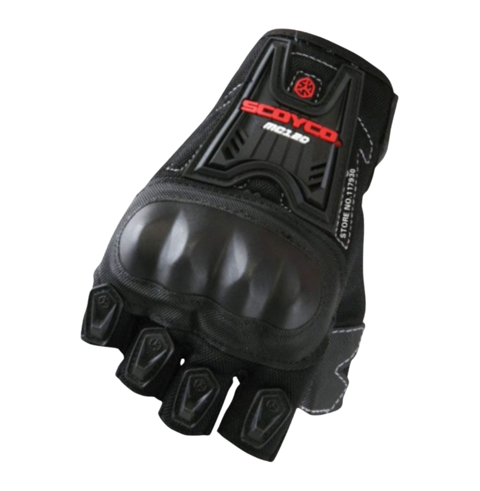 SCOYCO MC12D Yarım Eldiven Black