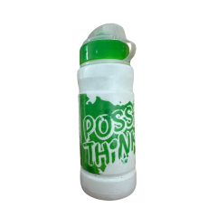Bisiklet Suluk Matara 600ML -Beyaz - Yeşil