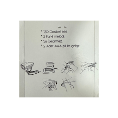 Bisiklet Korna - Alarım Düğmeli - Çok Sesli (Pil Dahil)