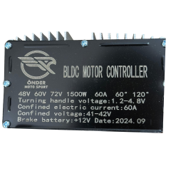 60 - 72V 1500W 60A Pikap 3 Teker Akıllı Beyin Kablo Montajı Türkçe Yazılı