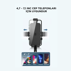 Torima Siyah JX-041  Motosiklet ve Bisiklet Telefon Tutucu - Gidon Bağlantılı