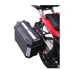 GP Kompozit Universal 26 lt x 2 Plastik Motosiklet Yan Çanta Seti Siyah