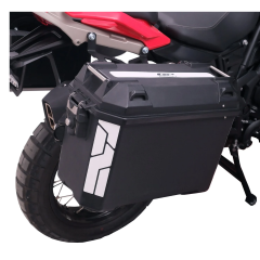 GP Kompozit Universal 26 lt x 2 Plastik Motosiklet Yan Çanta Seti Siyah