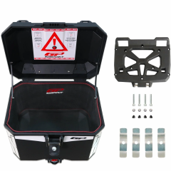 GP Kompozit Universal 33 lt Plastik Motosiklet Çantası Siyah