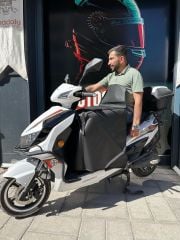 Scooter Diz Örtüsü Kalın Vinlex 7mm Reflektör