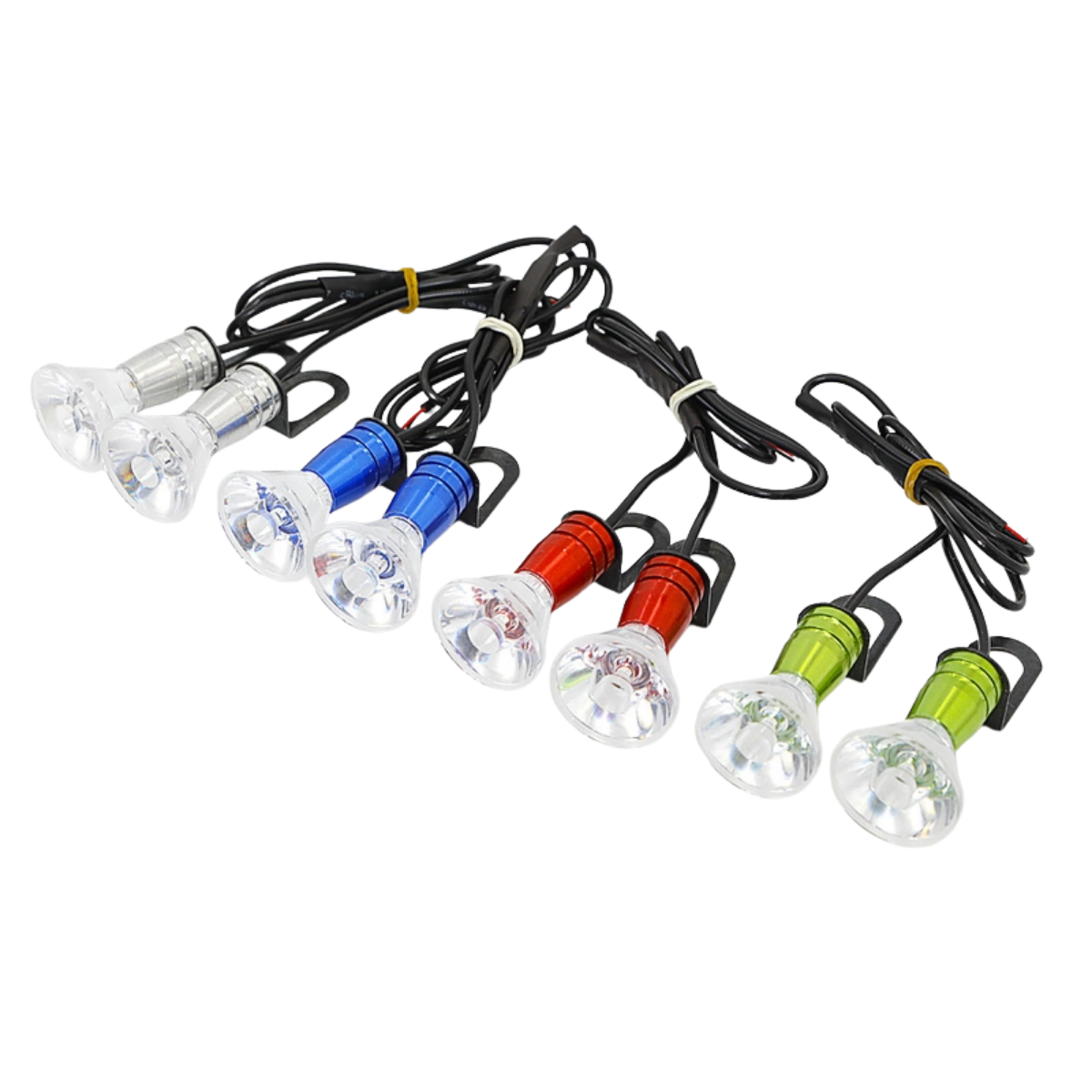 Motosiklet Çakarlı Kartal Gözü Led - METALİK PEMBE