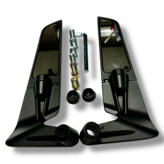 Üniversal H2 Gidon Bağlantılı Katlanır Ayna 8 / 10 mm Aynası Beyaz