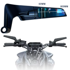 Üniversal H2 Gidon Bağlantılı Katlanır Ayna 8 / 10 mm Aynası Mavi