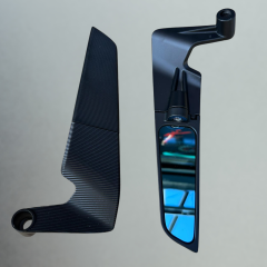 Üniversal H2 Gidon Bağlantılı Katlanır Ayna 8 / 10 mm Aynası Mavi