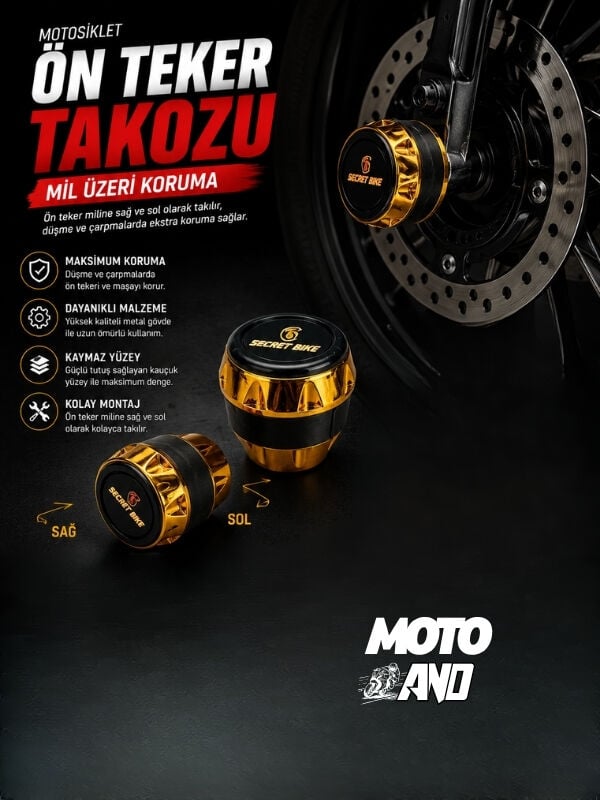 Ön Teker Koruma Takozu Üniversel GOLD Takım Set