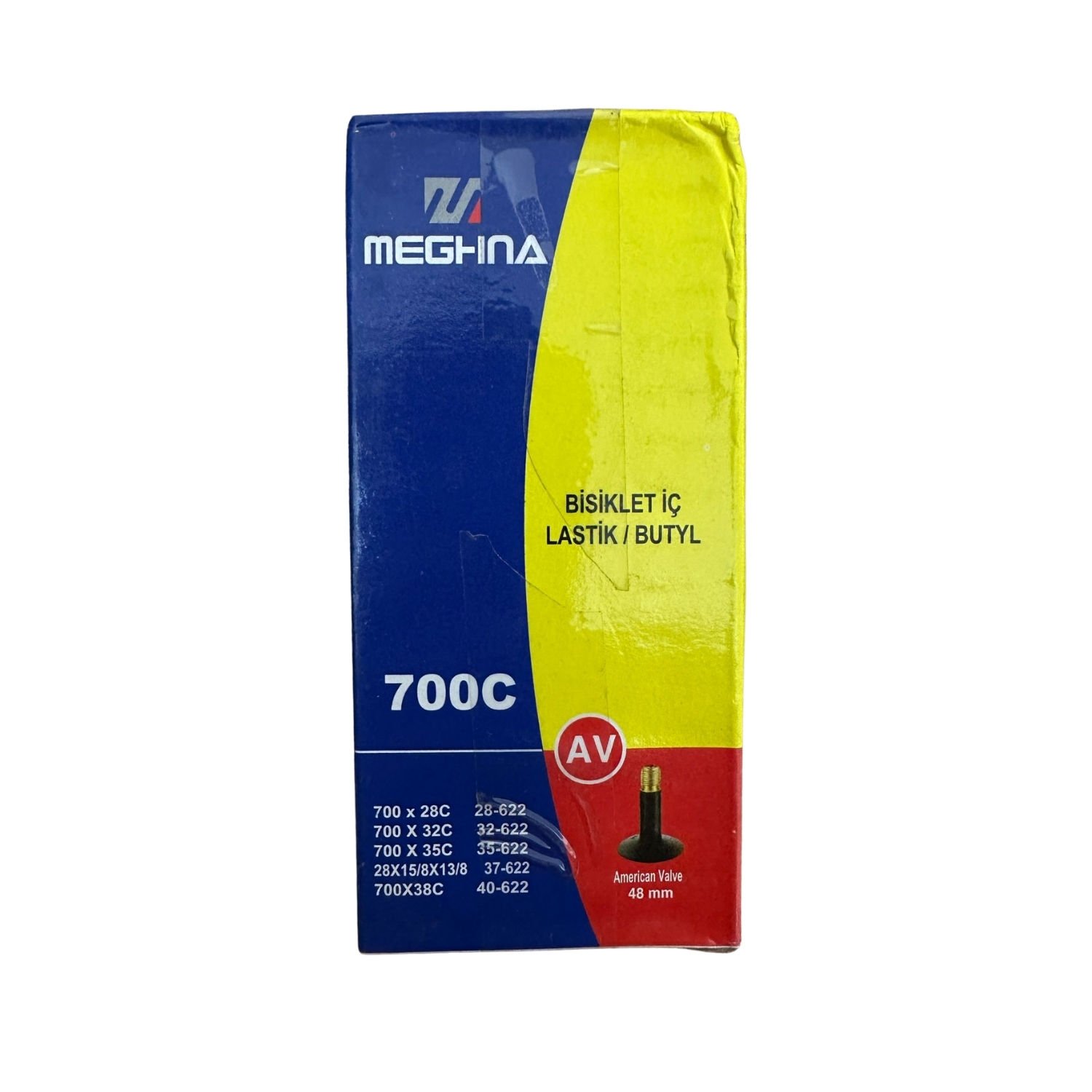 700 X 28 / 38C A/V Butyl İç Lastik [48Mm] [Kutulu] - Meghna