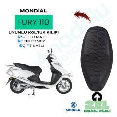Mondial Fury 110  Modeline Uyumlu Delikli Fileli Koltuk Kılıfı