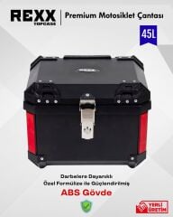 Rexx Topcase Premium Motosiklet Çantası 45Litre