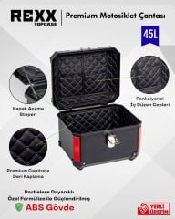 Rexx Topcase Premium Motosiklet Çantası 45Litre