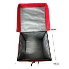 Kurye Sepet - Su Geçirmez 50x50x50 - Kırmızı