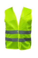 Reflektörlü Sarı Yelek Fermuarlı