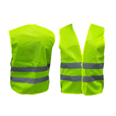 Reflektörlü Sarı Yelek Fermuarlı