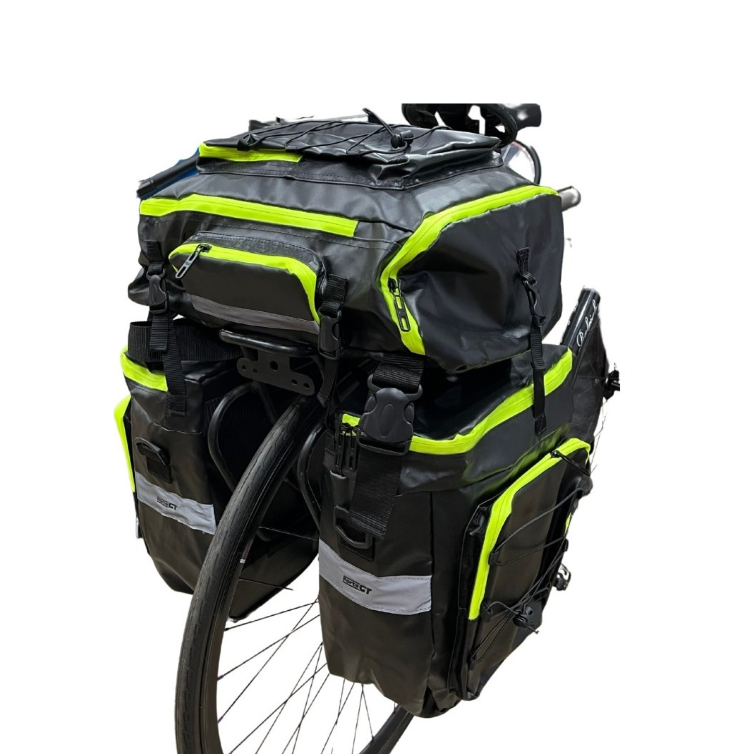 XBYC 889 Tur Heybesi Toplam 75 Litre - Siyah- Sarı Çizgili