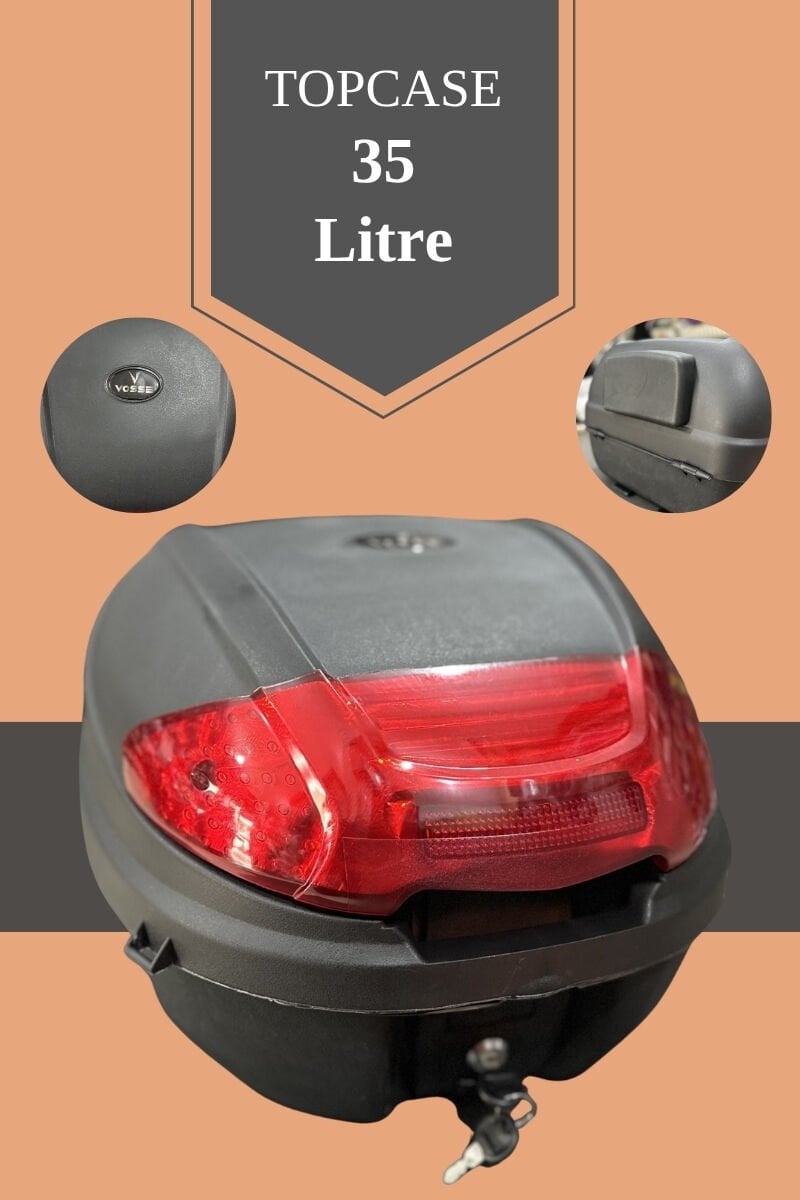 Motosiklet Arka Çanta 35 Litre Sırt Dayamalı 4 Farklı Renk