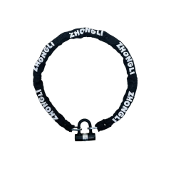 Zhongli 10x1500mm U Tipi Çelik Motosiklet Güvenlik Kilidi Halatlı Zincir Kilit