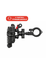KNMASTER TT500 Titreşim Önleyicili Motosiklet Telefon Tutucu (Kamera Bağlantılı)