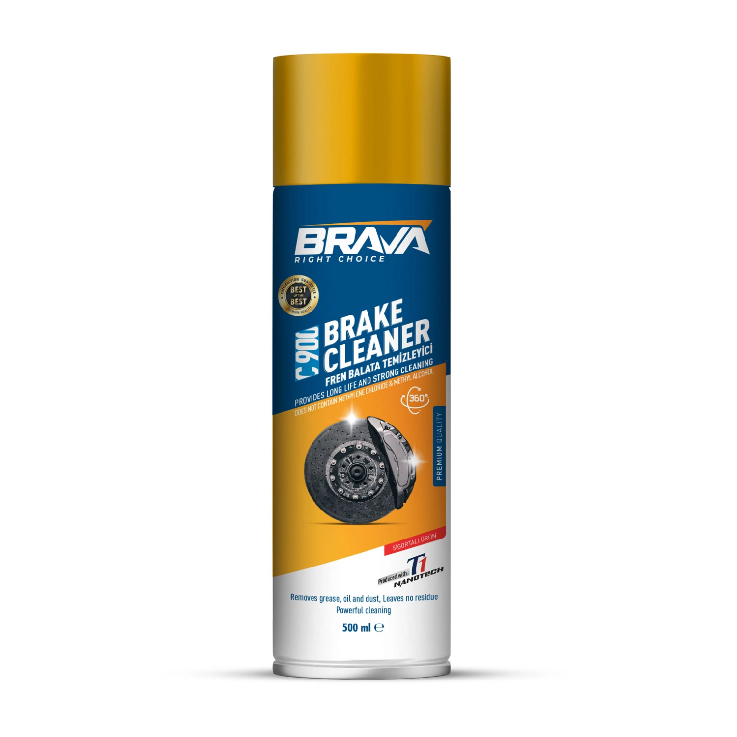 Brava C900 Balata Temizleyici Genel Temizlik Spreyi 500ML